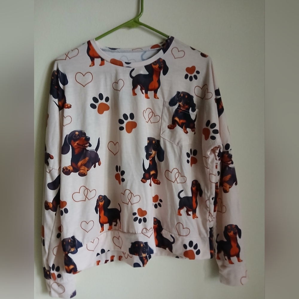 Dachshund Dog Size Medium Top